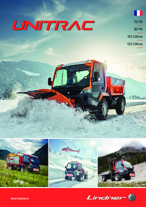 Kommuniális traktorok - elülső felfüggesztéssel Lindner Unitrac 92 P5