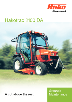 Kompakt kommunális traktorok Hako Hakotrac 2100 DA