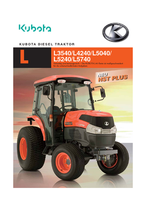 Kompakt kommunális traktorok Kubota L 4240 D