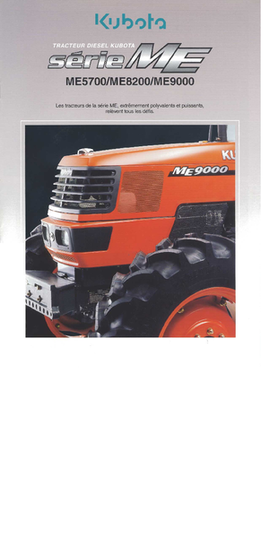 Kompakt kommunális traktorok Kubota ME 5700