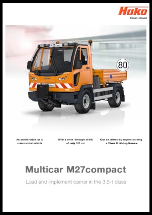 Kompakt kommunális traktorok Hako Multicar M 27compact