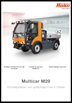Kompakt kommunális traktorok Hako Multicar M29 C, CHK