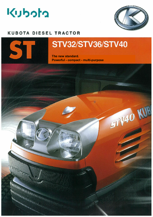 Kompakt kommunális traktorok Kubota STV 32