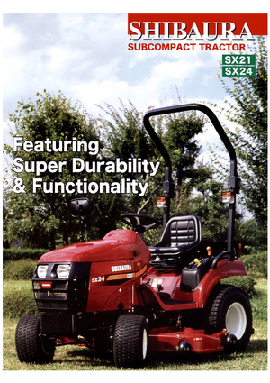 Kompakt kommunális traktorok Shibaura SX 24