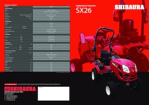 Kompakt kommunális traktorok Shibaura SX 26
