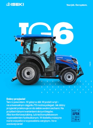 Kompakt kommunális traktorok Iseki TG 6370