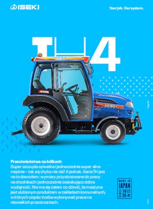 Kompakt kommunális traktorok Iseki TH 4295