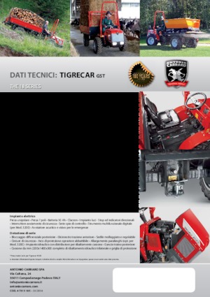 Kompakt kommunális traktorok Carraro Tigrecar 4300 GST