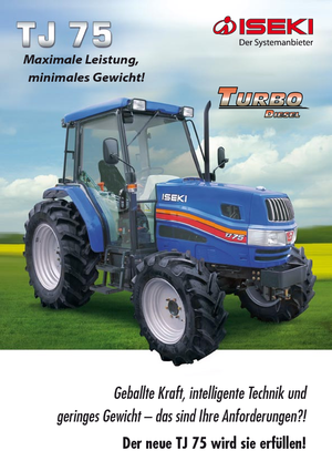 Kompakt kommunális traktorok Iseki TJ 75