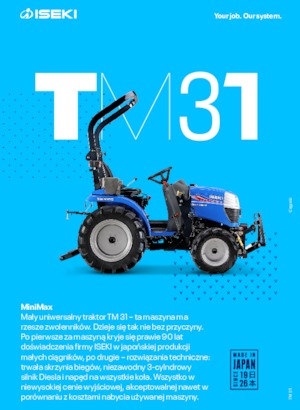 Kompakt kommunális traktorok Iseki TM 3185
