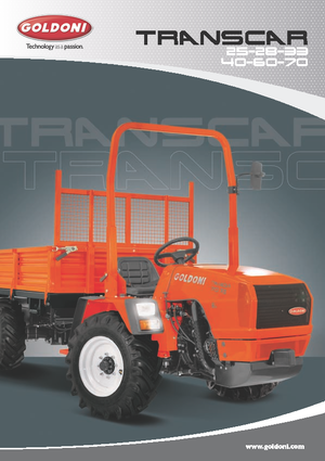 Kompakt kommunális traktorok Goldoni Transcar 25 RS