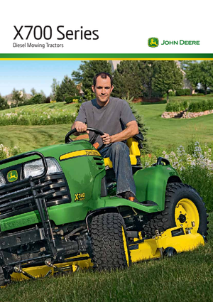 Kompakt kommunális traktorok John Deere X 740