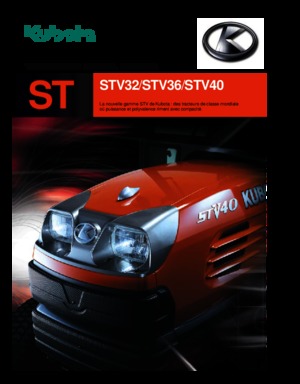 Kompakt kommunális traktorok Kubota STV 32