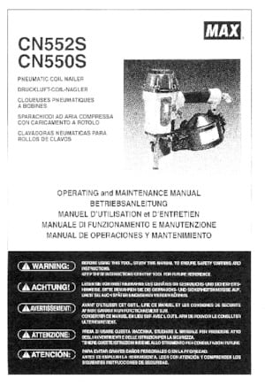 Szög és kapocsbelövők MAX USA CORP. CN550S