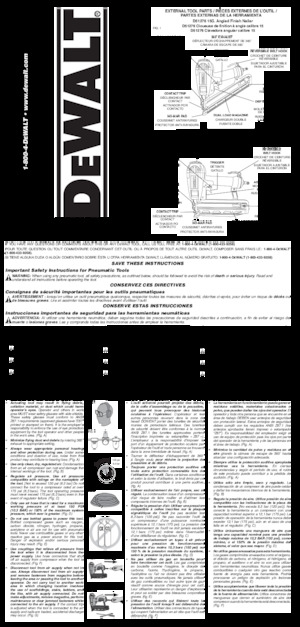 Szög és kapocsbelövők DEWALT D51257K