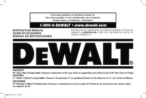 Szög és kapocsbelövők DEWALT DWF83WW