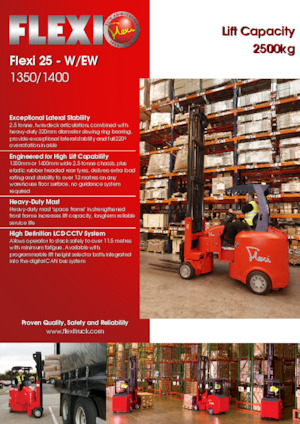 Szűkfolyosós targoncák VNA Flexi 25W