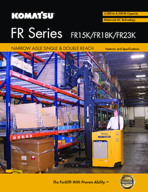 Szűkfolyosós targoncák VNA Komatsu FR15K-3