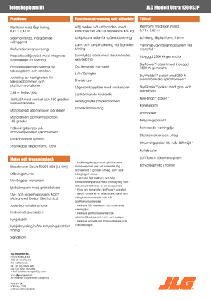 Gumikerekes töretőgémes munkaállványok JLG 1200SJP