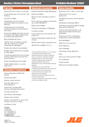 Gumikerekes töretőgémes munkaállványok JLG 1200SJP