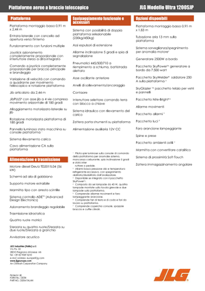 Gumikerekes töretőgémes munkaállványok JLG 1200SJP