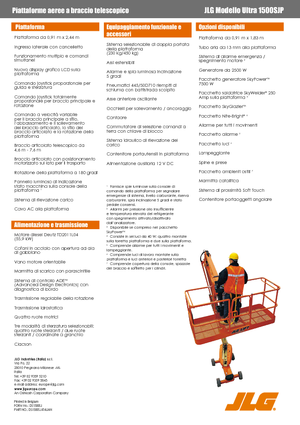 Gumikerekes töretőgémes munkaállványok JLG 1500SJ