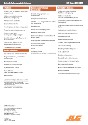 Gumikerekes ollós személyemelők JLG 2033 e 3