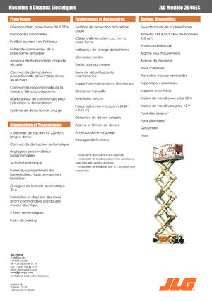 Gumikerekes ollós személyemelők JLG 2646ES