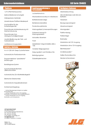 Gumikerekes ollós személyemelők JLG 2646ES