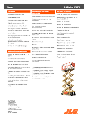 Gumikerekes ollós személyemelők JLG 3246ES