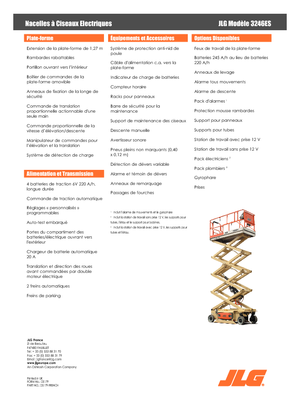 Gumikerekes ollós személyemelők JLG 3246ES