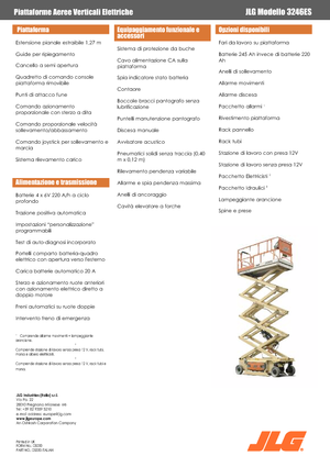 Gumikerekes ollós személyemelők JLG 3246ES