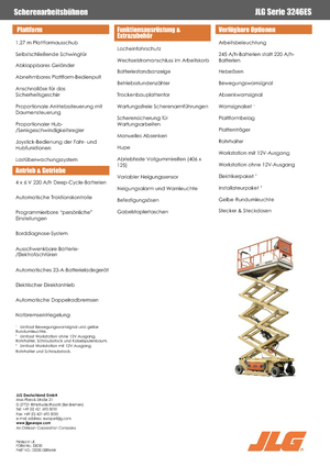 Gumikerekes ollós személyemelők JLG 3246ES