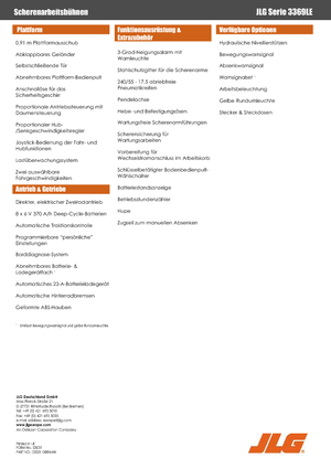 Gumikerekes ollós személyemelők JLG 3369LE