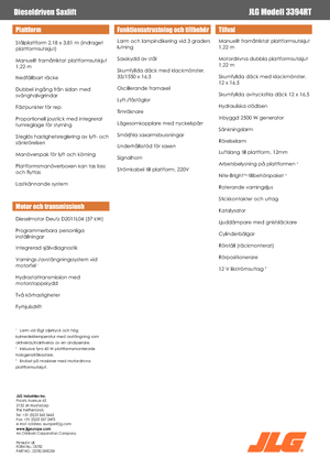 Gumikerekes ollós személyemelők JLG 3394RT