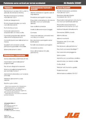 Gumikerekes ollós személyemelők JLG 3394RT