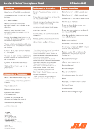 Gumikerekes töretőgémes munkaállványok JLG 400 S