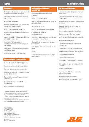 Gumikerekes ollós személyemelők JLG 4394RT
