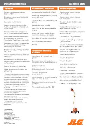 Gumikerekes töretőgémes munkaállványok JLG 510 AJ