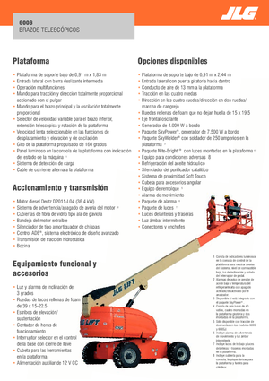 Gumikerekes töretőgémes munkaállványok JLG 600S