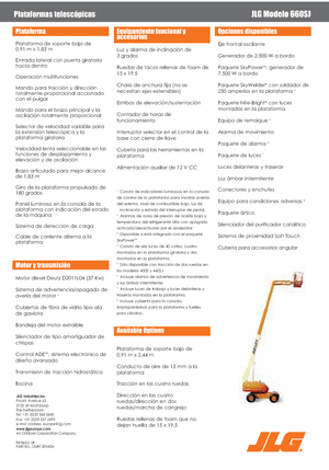 Gumikerekes töretőgémes munkaállványok JLG 660 SJ