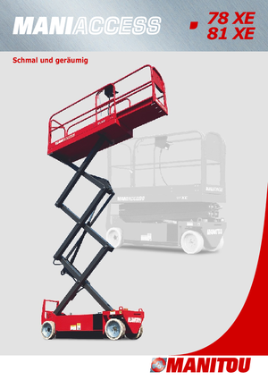 Gumikerekes ollós személyemelők Manitou 81 XE