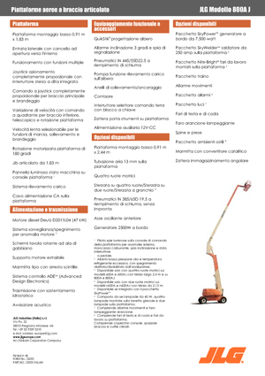 Gumikerekes töretőgémes munkaállványok JLG 800AJ