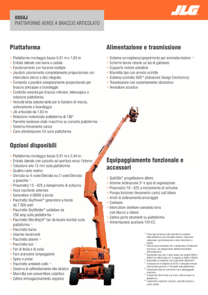 Gumikerekes töretőgémes munkaállványok JLG 800AJ