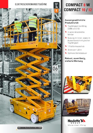 Gumikerekes ollós személyemelők Haulotte Compact 10