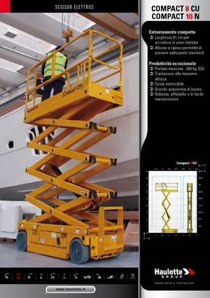 Gumikerekes ollós személyemelők Haulotte Compact 10N