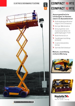 Gumikerekes ollós személyemelők Haulotte Compact 10 RTE