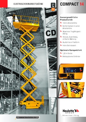 Gumikerekes ollós személyemelők Haulotte Compact 14