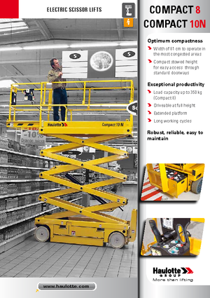 Gumikerekes ollós személyemelők Haulotte Compact 8N