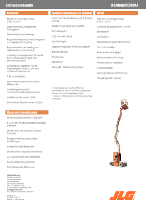 Gumikerekes töretőgémes munkaállványok JLG E300AJ